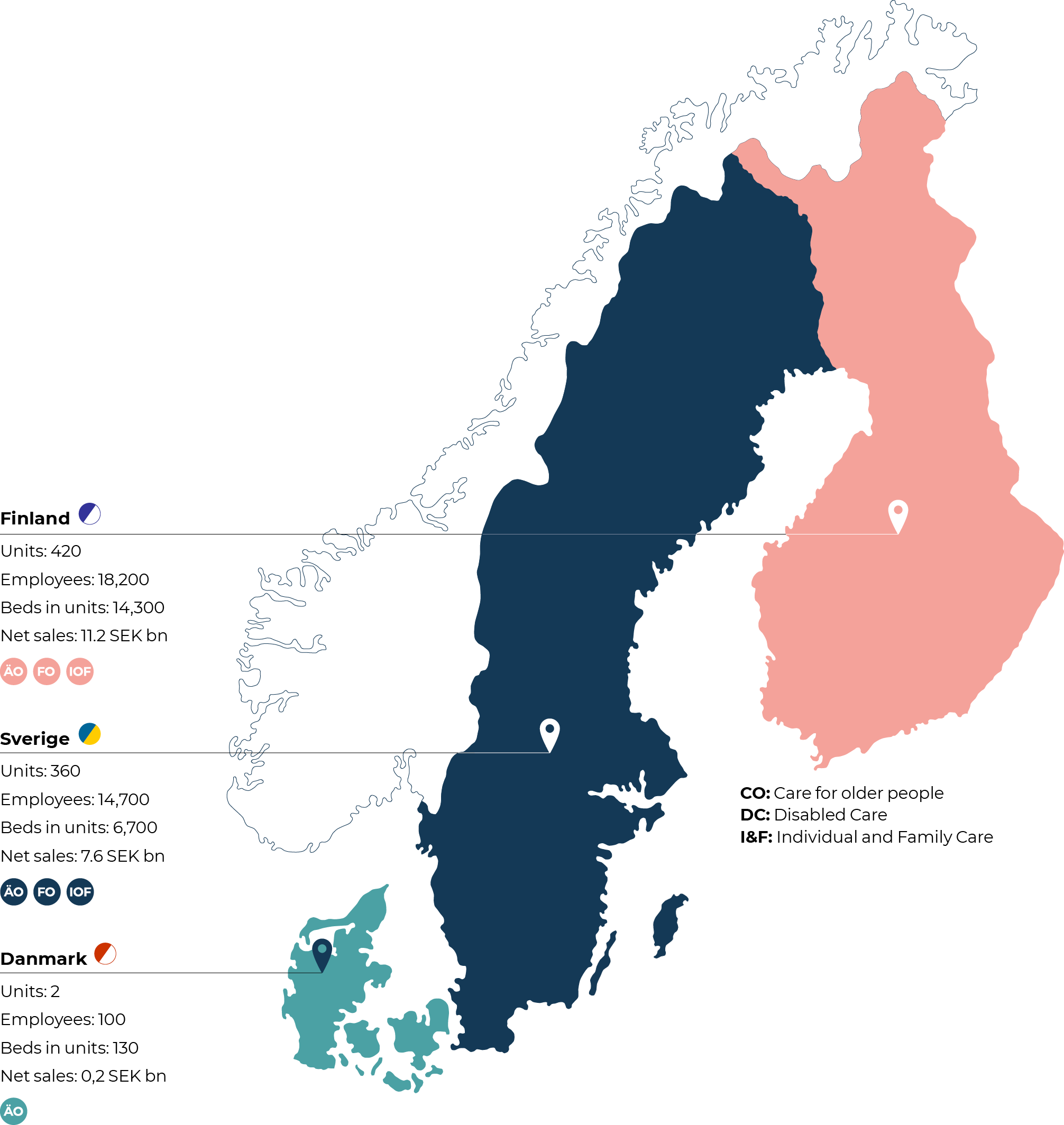 Map over Attendos business